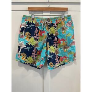 Vilebrequin Tropical Print Swim Shorts Size XXL